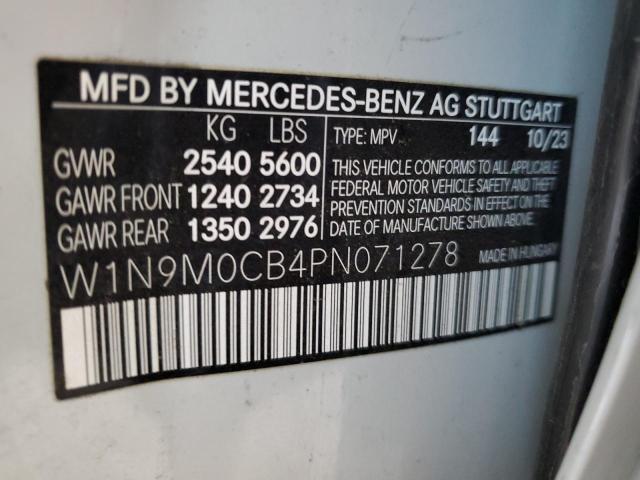 2023 MERCEDES-BENZ EQB 250+ W1N9M0CB4PN071278