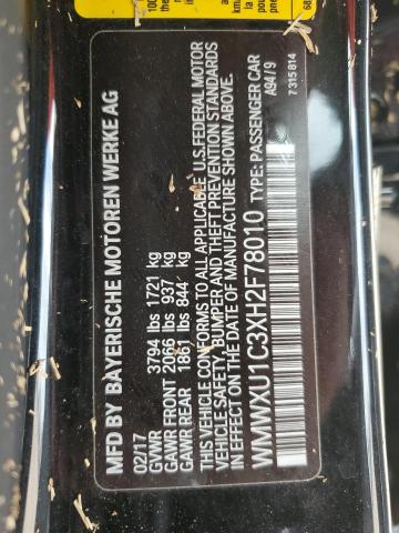 2017 MINI COOPER WMWXU1C3XH2F78010