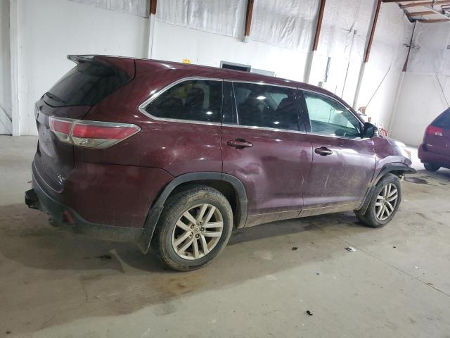 Vin: 5tdbkrfh4fs138862, lot: 52561515, toyota highlander le 20153