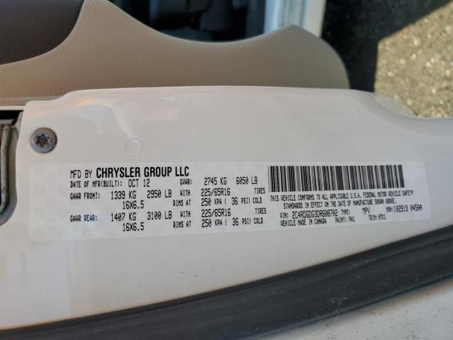 2013 DODGE GRAND CARA - 2C4RDGDG3DR608702