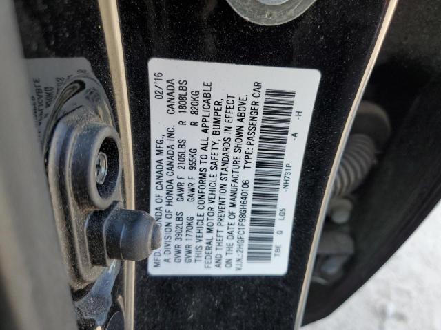 2016 HONDA CIVIC TOUR - 2HGFC1F98GH640106