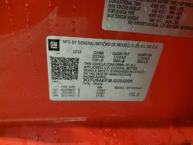 2020 GMC SIERRA K15 - 3GTU9AEF8LG216205
