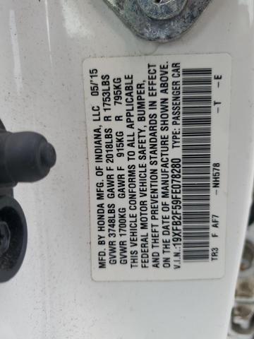 2015 HONDA CIVIC LX - 19XFB2F59FE078280