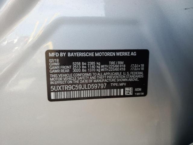 2018 BMW X3 XDRIVE3 - 5UXTR9C59JLD59797