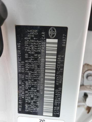 2019 TOYOTA CAMRY HYBR - 4T1B21HK3KU521719