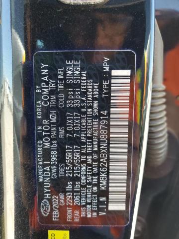 2022 HYUNDAI KONA SEL - KM8K62ABXNU887914