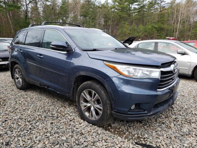 Vin: 5tdjkrfhxfs110110, lot: 54482565, toyota highlander xle 20154
