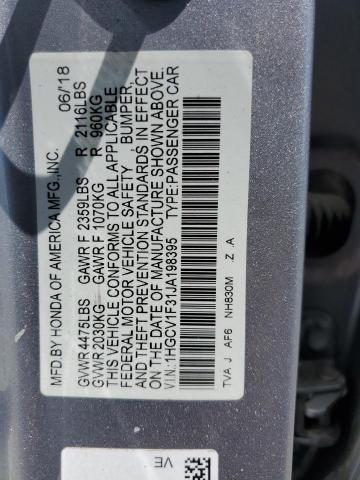 2018 HONDA ACCORD SPO - 1HGCV1F31JA198395