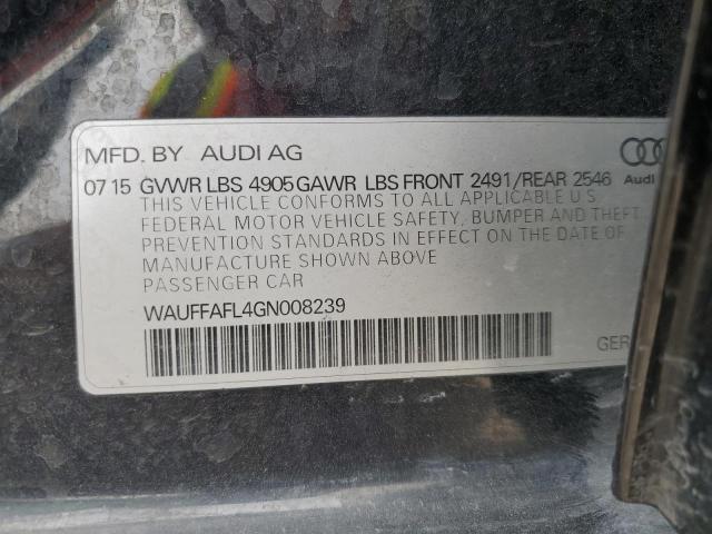 2016 AUDI A4 PREMIUM - WAUFFAFL4GN008239