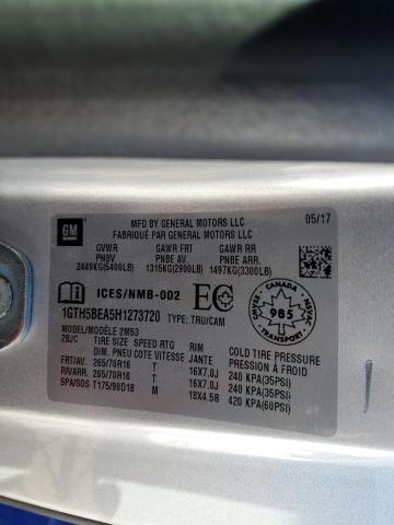 2017 GMC CANYON 1GTH5BEA5H1273720