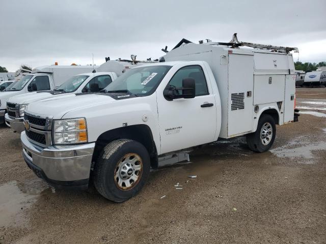 CHEVROLET SILVERADO 2012 white  flexible fuel 1GB3CZCGXCF196004 photo #1