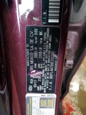 2017 KIA FORTE LX - 3KPFL4A73HE132225