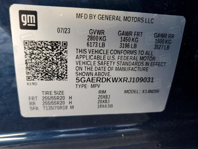 2024 BUICK ENCLAVE AV - 5GAERDKWXRJ109031