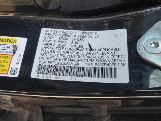 2022 HONDA CIVIC SPOR - 19XFL2H8XNE021069