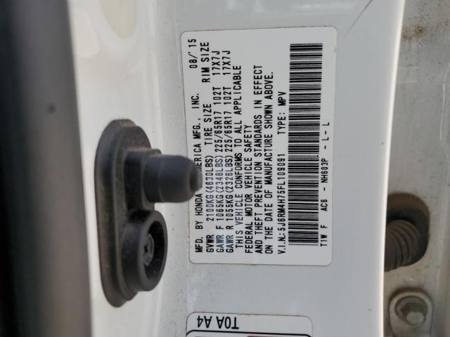 2015 HONDA CR-V EXL - 5J6RM4H75FL109091