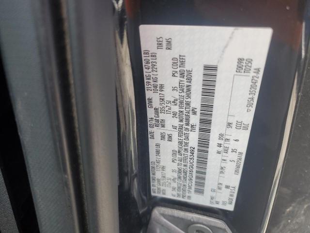 2016 FORD ESCAPE SE - 1FMCU9GX6GUC53492