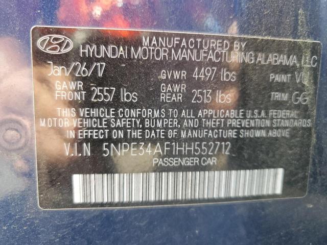 2017 HYUNDAI SONATA SPO 5NPE34AF1HH552712