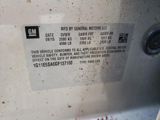 2016 CHEVROLET MALIBU LIM - 1G11E5SA6GF137100