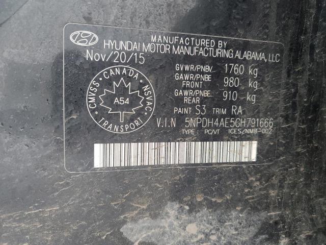 2016 HYUNDAI ELANTRA SE - 5NPDH4AE5GH791666