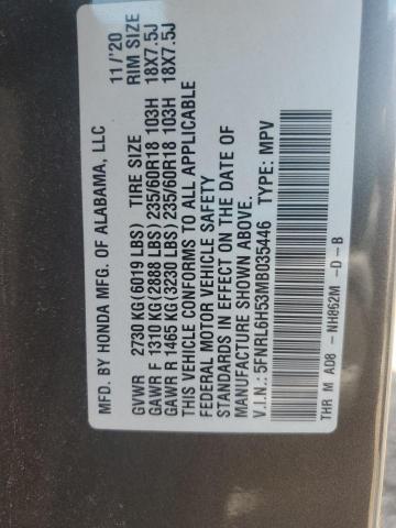 2021 HONDA ODYSSEY EX - 5FNRL6H53MB035446