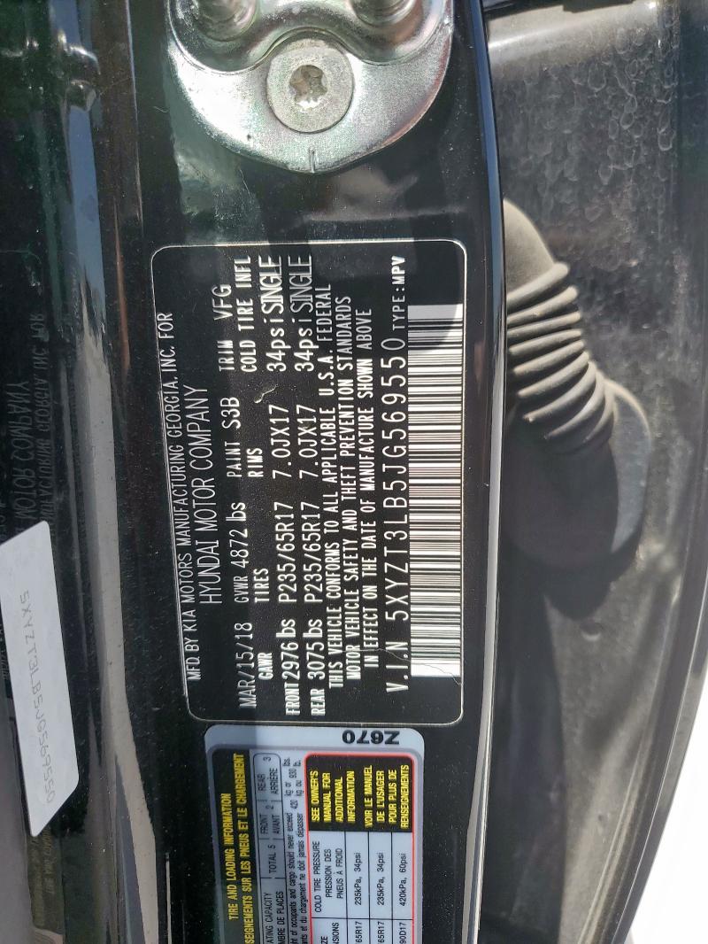 2018 HYUNDAI SANTA FE S - 5XYZT3LB5JG569550