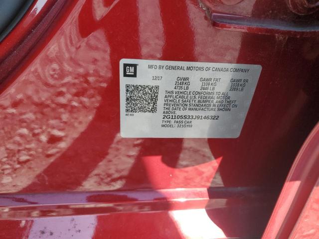 2018 CHEVROLET IMPALA LT - 2G1105S33J9146322