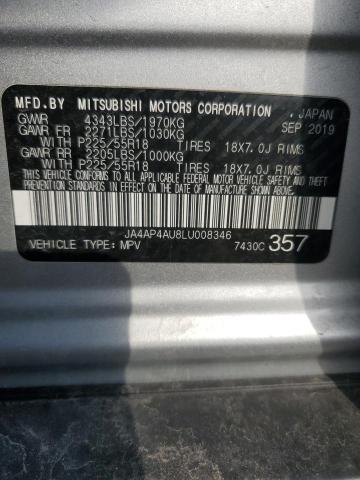 2020 MITSUBISHI OUTLANDER - JA4AP4AU8LU008346