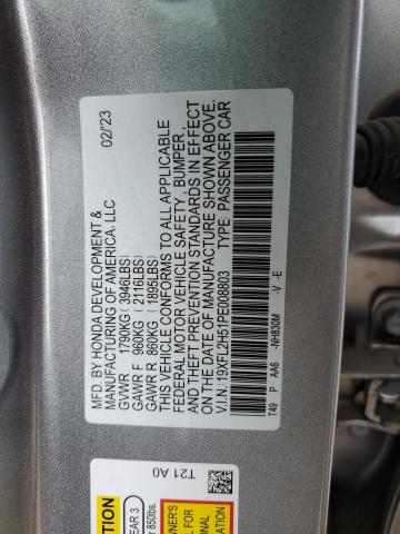 2023 HONDA CIVIC LX - 19XFL2H51PE008803
