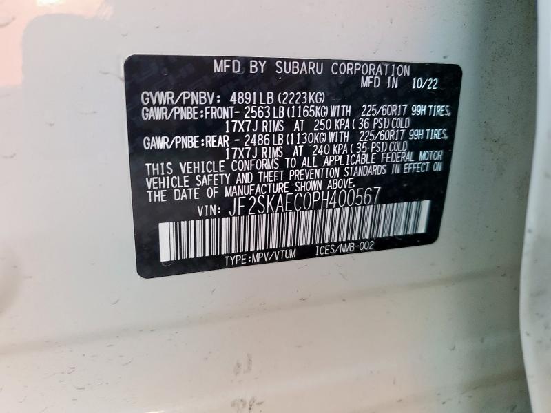 2023 SUBARU FORESTER P - JF2SKAEC0PH400567