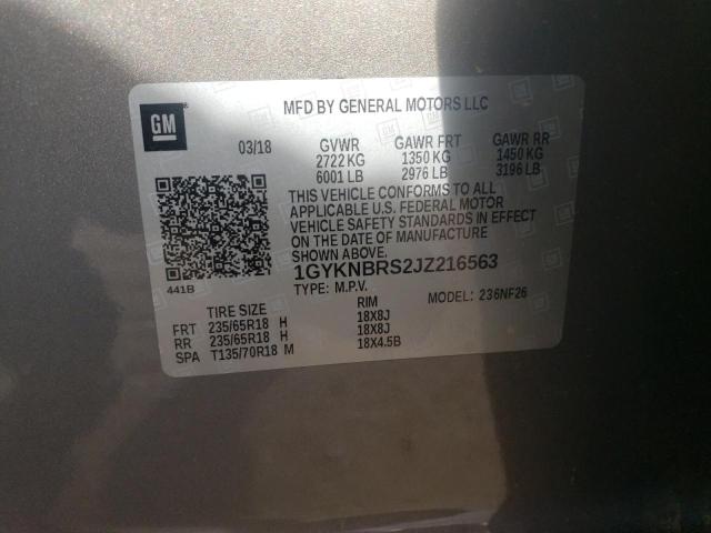 2018 CADILLAC XT5 - 1GYKNBRS2JZ216563
