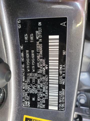 2015 TOYOTA HIGHLANDER - 5TDJKRFH6FS216621