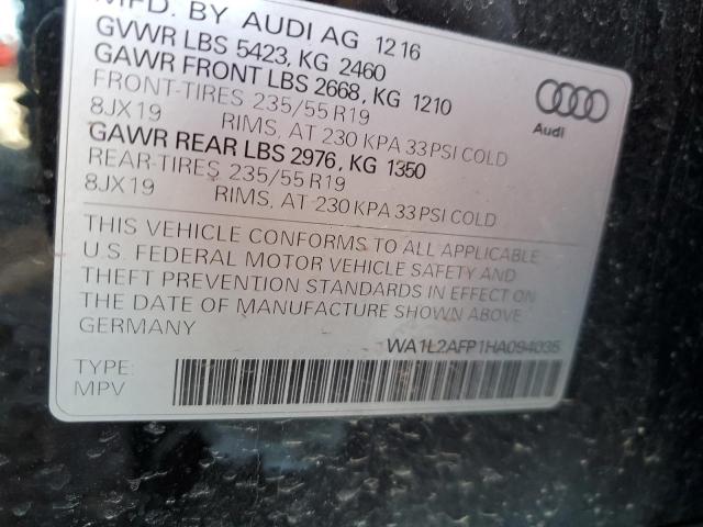2017 AUDI Q5 PREMIUM - WA1L2AFP1HA094035