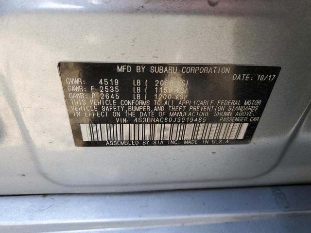2018 SUBARU LEGACY 2.5 4S3BNAC60J3019485