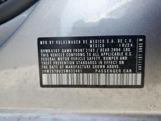 2025 VOLKSWAGEN JETTA SE 3VW7X7BU2SM032481