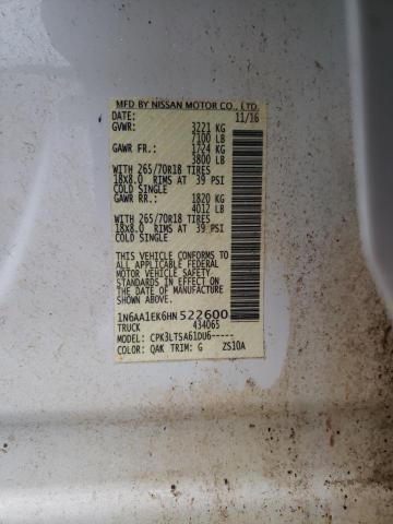 2017 NISSAN TITAN S - 1N6AA1EK6HN522600