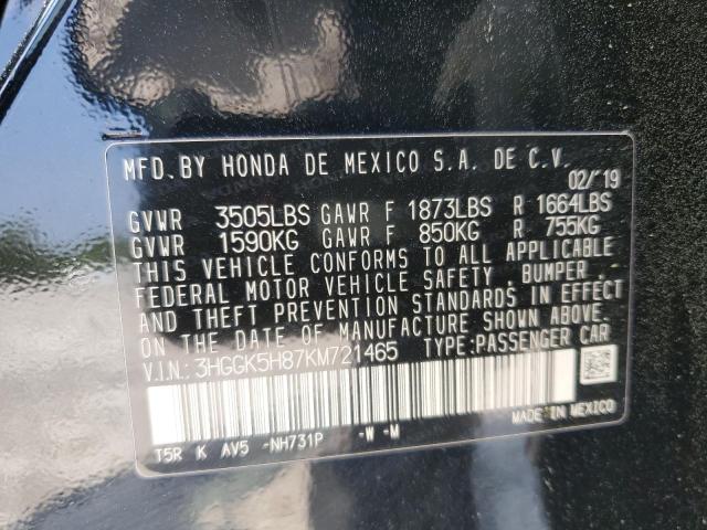 2019 HONDA FIT EX - 3HGGK5H87KM721465