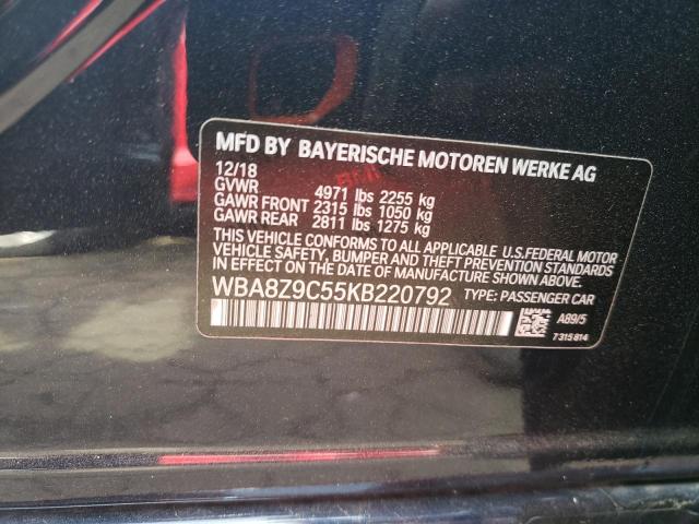 2019 BMW 330XI GT WBA8Z9C55KB220792