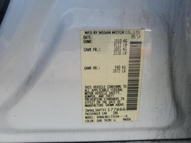 2015 NISSAN ALTIMA 2.5 - 1N4AL3AP7FC177666