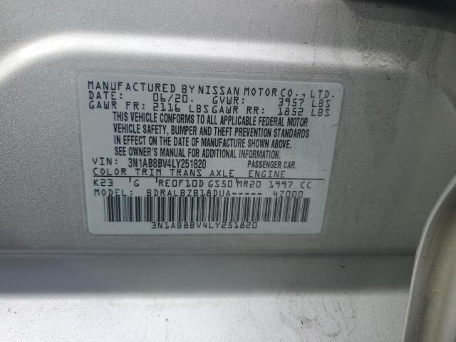 2020 NISSAN SENTRA S - 3N1AB8BV4LY251820
