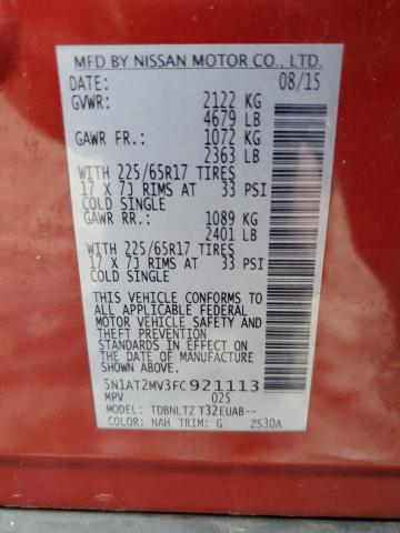2015 NISSAN ROGUE S - 5N1AT2MV3FC921113