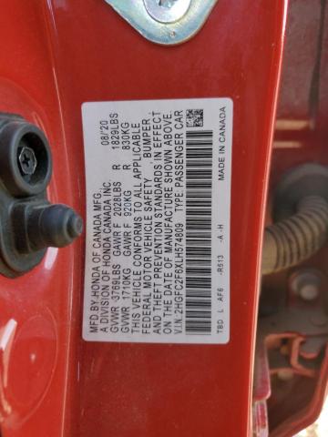 2020 HONDA CIVIC LX - 2HGFC2F6XLH574809