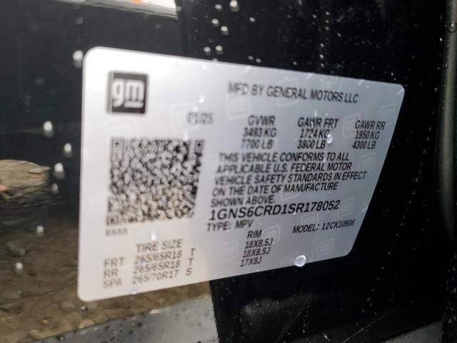 2025 CHEVROLET SUBURBAN K - 1GNS6CRD1SR178052
