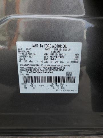 2022 FORD EDGE SE - 2FMPK4G94NBA99508