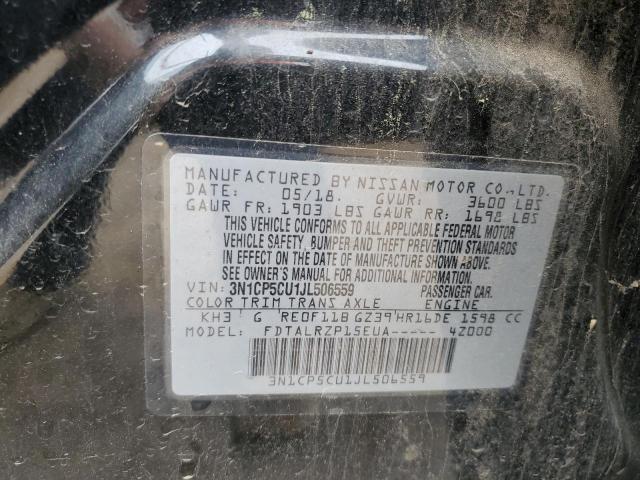 2018 NISSAN KICKS S - 3N1CP5CU1JL506559