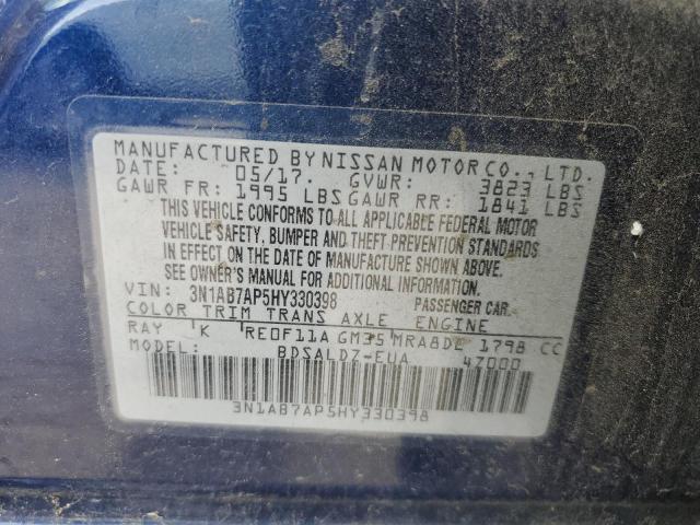 2017 NISSAN SENTRA S - 3N1AB7AP5HY330398