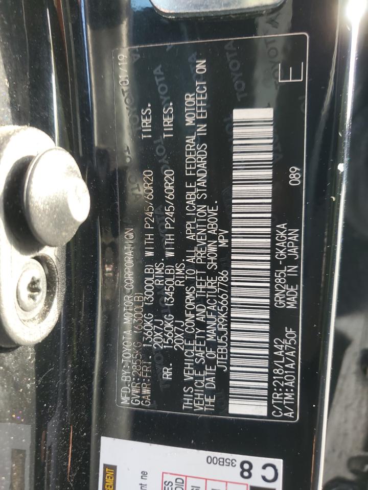 Lot #3316804400 2019 TOYOTA 4RUNNER SR