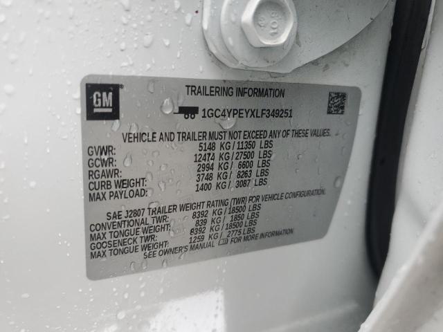 2020 CHEVROLET SILVERADO - 1GC4YPEYXLF349251