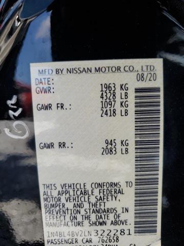 2020 NISSAN ALTIMA S - 1N4BL4BV2LN322281