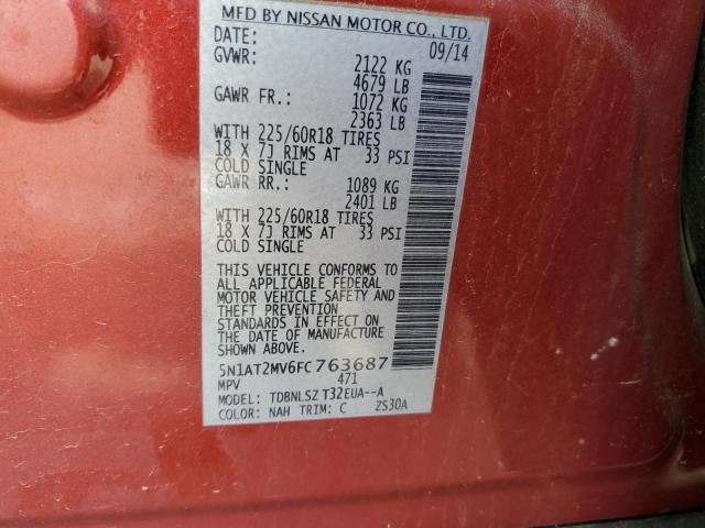 2015 NISSAN ROGUE S - 5N1AT2MV6FC763687