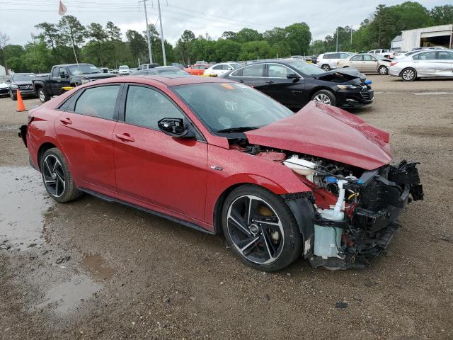 Vin: kmhlr4afxnu305269, lot: 51933085, hyundai elantra n line 20224